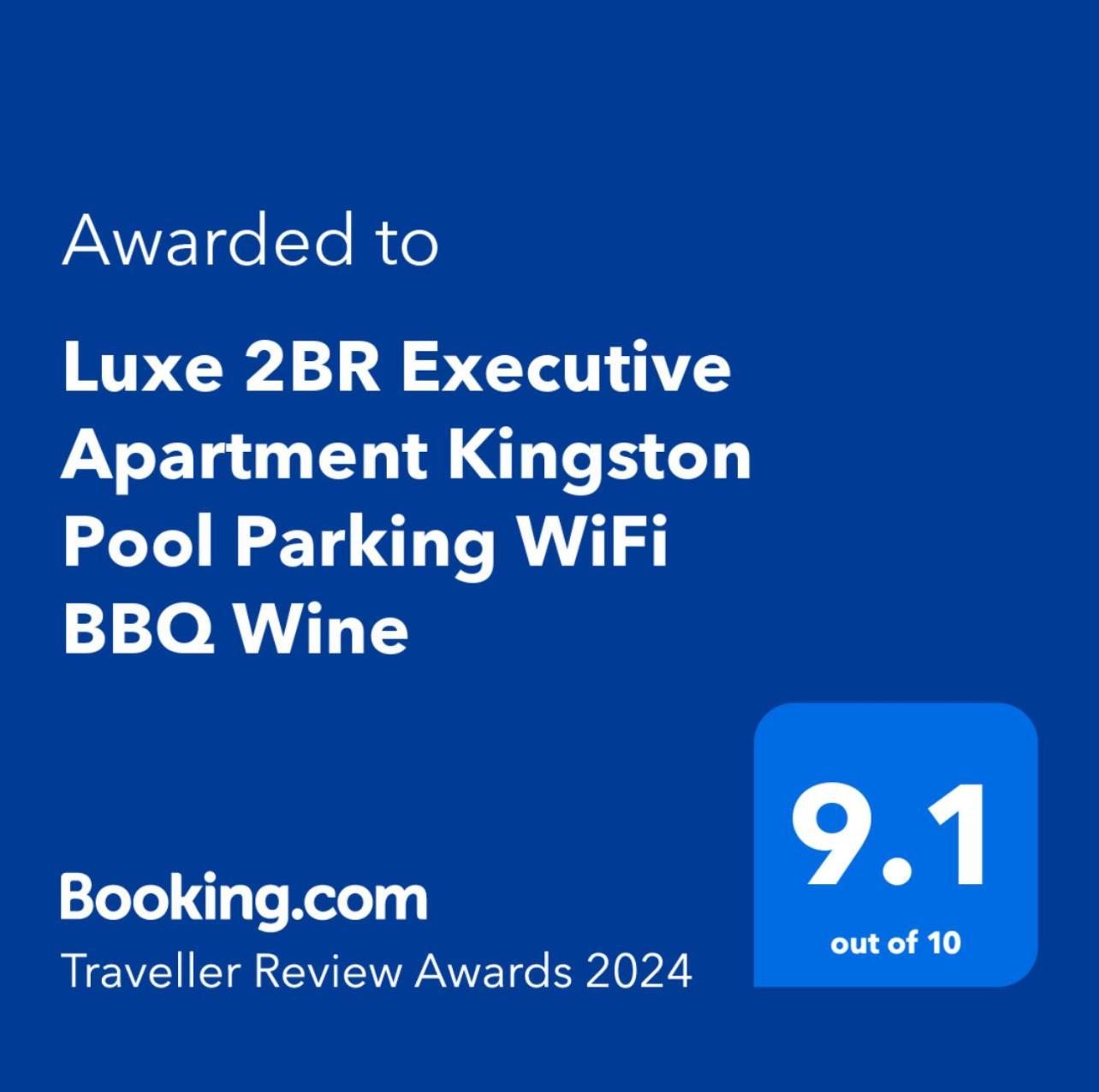 Luxe 2Br Executive Apartment Kingston Pool Parking Wifi Bbq Wine Экстерьер фото
